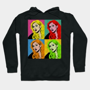 christina aguirela 80s Pop Art Style Hoodie